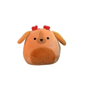 Squishmallows Plush Dog Kids 8" Orange Excellent Heart Headband Valentine Puppy